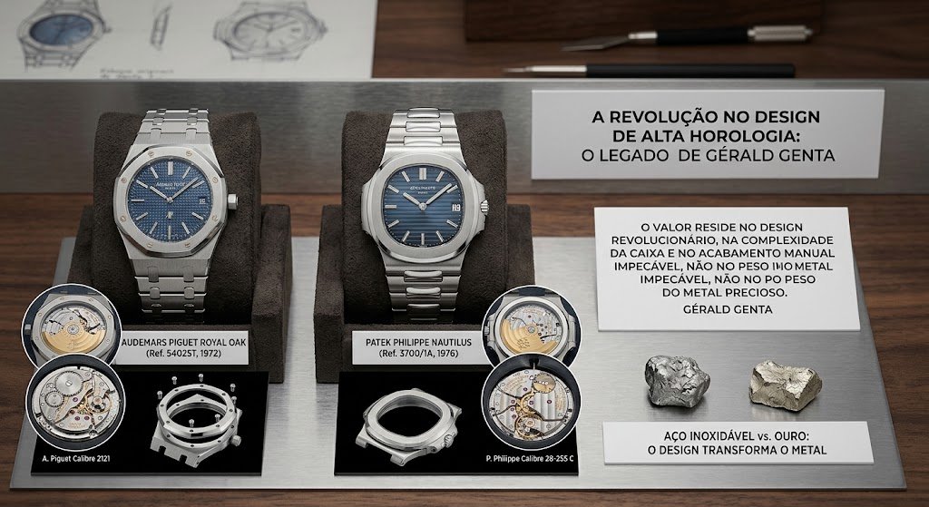 A revolução do aço na alta horologia: de Patek Philippe Nautilus a Audemars Piguet Royal Oak A revolução do aço na alta horologia: de Patek Philippe Nautilus a Audemars Piguet Royal Oak