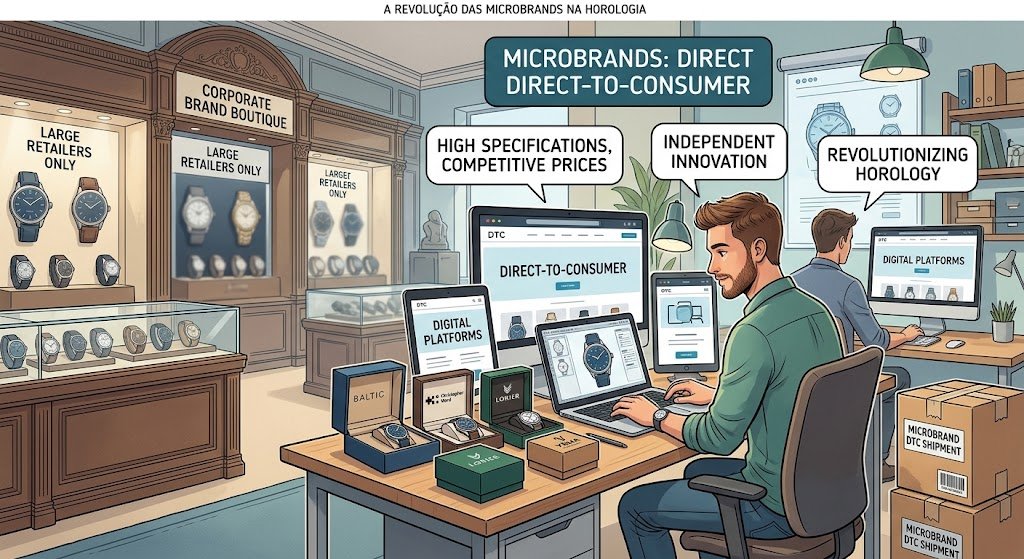 A ascensão das microbrands no mercado internacional de relógios A ascensão das microbrands no mercado internacional de relógios